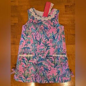 NWT Lilly Pulitzer Kids Lilac Rose Classic Shift Dress 4